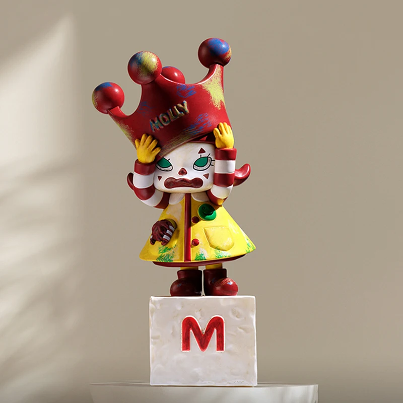 Model Kit Anime Girl - POP MART MOLLY Jubiläumsstatuen Klassische Retro-2er-Serie