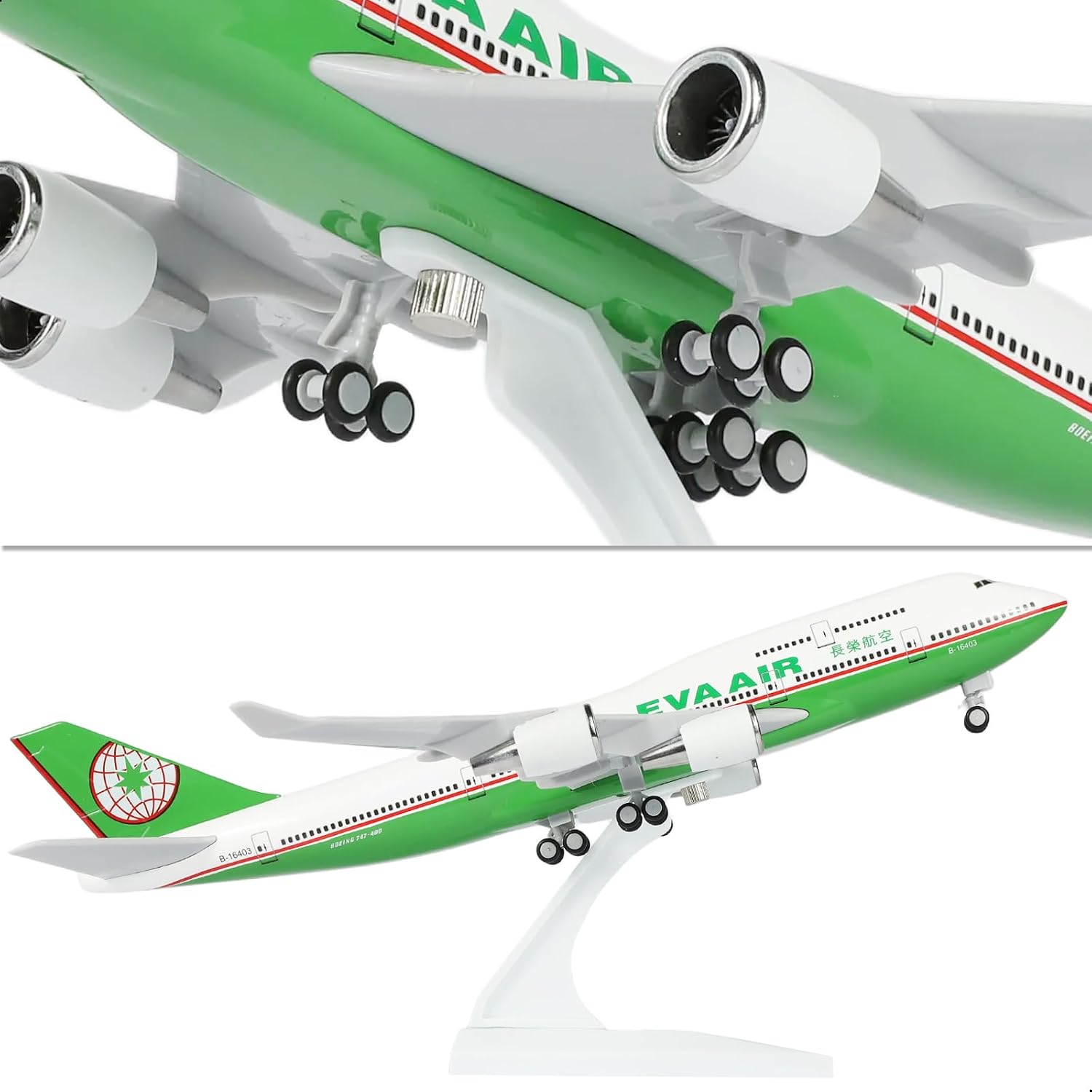 30cm EVA Air B747 Harz-Flugzeu – Model Kit Eva Bewertung und Preis